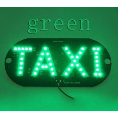 Знак "TAXI" Green 12V