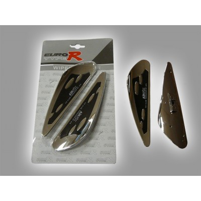 Спойлер на дворники (защелка) хром черный Air Fix