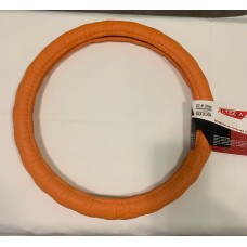 Оплетка руля "Altezza" 223 (М) оранжевая, экокожа, 37-39см.