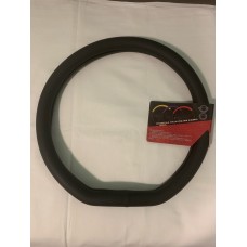 Оплетка руля "Altezza" 9117(D) экокожа черная гладкая со скосом, размер M (37-39см)