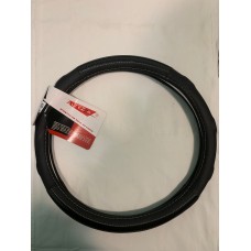 Оплетка руля "ALTEZZA" 1021B (M) экокожа черная с карбоновой вставкой, 37-39см