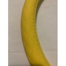 Оплетка руля "Altezza" 1102 (М) экокожа жёлтая, 37-39см