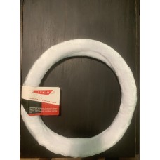 Оплетка руля "Altezza" 4603 (M) меховая белая мягкая, 37-39см