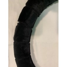 Оплетка руля "Altezza" 4603 (L) меховая черная мягкая, 39-41см. Подходит на иномарки, ВАЗ 2101-2107, Волга, Соболь