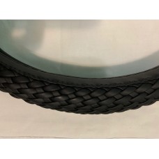 Оплетка руля "Altezza" 8211 (L) экокожа черная полная косичка, 39-41см