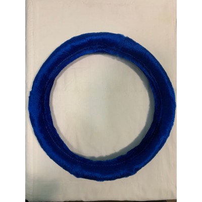 Оплетка руля "Altezza" 4603 (M) меховая синяя мягкая, 37-39см