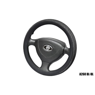 Оплетка DIAMOND 50 к/з черный/черный A268BL-BL