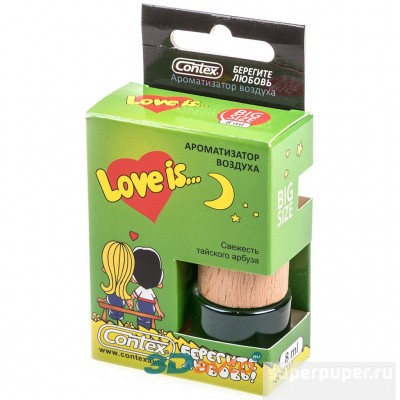 Ароматизатор LOVE IS бочонок с деревянной крышкой (тайский арбуз) 8ml