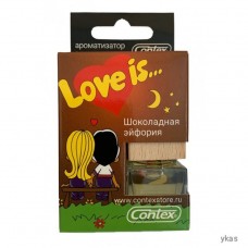 Ароматизатор LOVE IS бочонок с деревянной крышкой (шоколадная эйфория) 8ml
