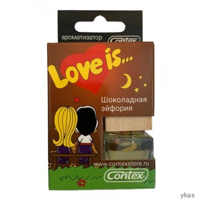Ароматизатор LOVE IS бочонок с деревянной крышкой (шоколадная эйфория) 8ml