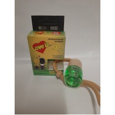 Ароматизатор LOVE IS бочонок с деревянной крышкой (зелёный чай и грейпфрут) 8ml