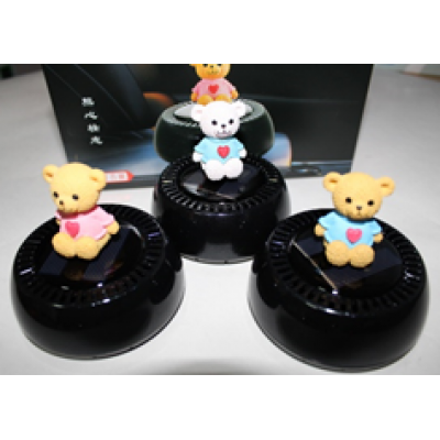 Ароматизатор "Медвежонок" (вращается от солнечной батареи + эфирное масло)