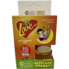 Ароматизатор LOVE IS бочонок с деревянной крышкой (цитрусовый рай) 8ml