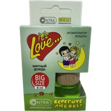 Ароматизатор LOVE IS бочонок с деревянной крышкой (мятный дождь) 8ml