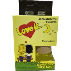 Ароматизатор LOVE IS бочонок с деревянной крышкой (мультифрукт) 8ml