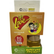 Ароматизатор LOVE IS бочонок с деревянной крышкой (персиковый сок) 8ml
