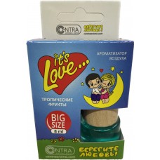 Ароматизатор LOVE IS бочонок с деревянной крышкой (тропические фрукты) 8ml