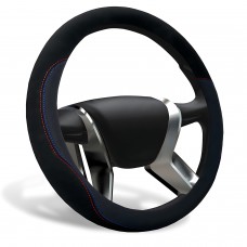 Оплетка на руль алькантара SENATOR Austin "M" (d=38см) /ЧЁРНЫЙ/