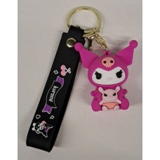 Брелок KUROMI (в розовом костюме с игрушкой) R048