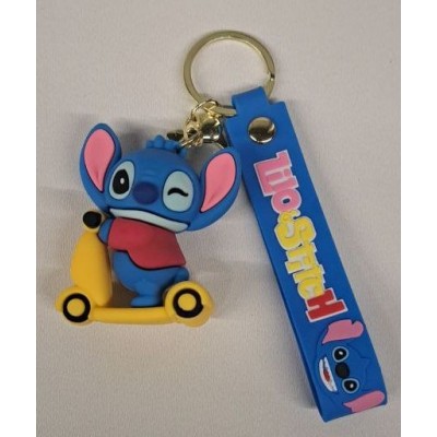 Брелок STITCH (на желтом самокате) R049