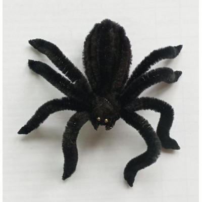 Паук чёрный на присоске