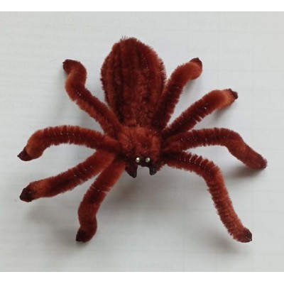 Паук тёмно-коричневый на присоске