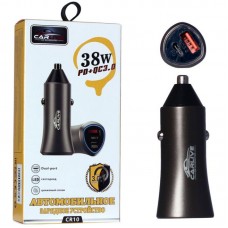 Автомобильное зарядное устройство Carlive CR10 QC3.0 + PD20W 5V/3A  38W (Ceramic)