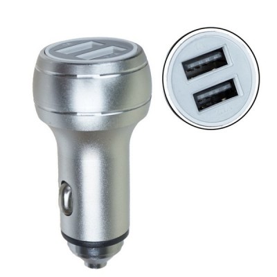 Автомобильное зарядное устройство Nokoko KO28 2USB 5V/3,1A=2A (grey)