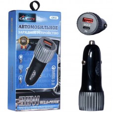 Автомобильное зарядное устройство Carlive CR12 QC3.0 + PD20W 38W (Black)