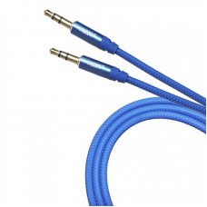 Кабель AUX  R1 Резиновый NEW (blue)