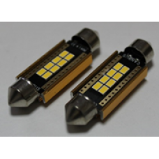Светодиод 1139 8smd 39mm 2.1W 12V цвет белый