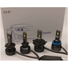 C15-H11 9-36V Светодиодные лампы(комп-2шт)50W/1 лампа 6000K 6000Lm с вентилятором и двойным медным охлаждением