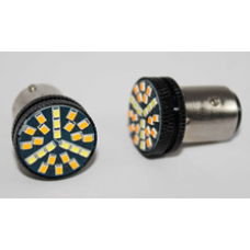 Светодиод 1157-2016-24SMD 12-24V V0421 White/Yellow (белый/жёлтый)