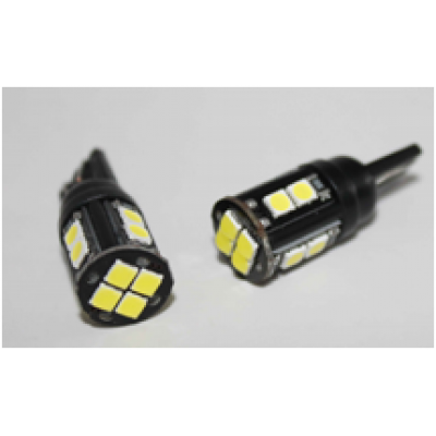 Светодиод T10 12SMD-0,9W 12V БЕЛЫЙ V0467