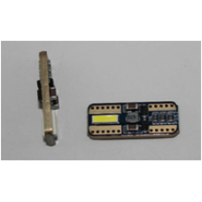 Светодиод T10 NEW 2SMD-2,3W CANBUS nonpolar 12-24V БЕЛЫЙ V0466
