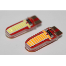 Светодиод T10 NEW B-4014-1W-24SMD 12V жёлтый 0067-1