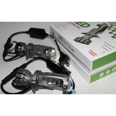 G9Pro H4 LED mini projector lens (с вентилятором) (комп-2шт)