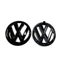 Эмблема Volkswagen Golf 6 перед чёрная диаметр 13,5см (штырь)