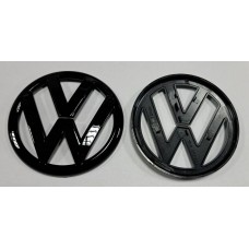 Эмблема Volkswagen Golf 6 зад чёрный диаметр 11см (штырь)