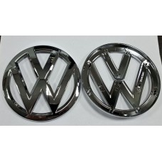 Эмблема Volkswagen Golf 7 вид 1 перед хром диаметр 13,5см (штырь)