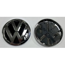 Эмблема Volkswagen Golf 7 вид 1 зад хром диаметр 11см (штырь)