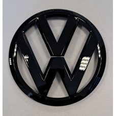 Эмблема Volkswagen Polo 2014-2018г. чёрная Ø11см зад 6C0853630 (штырь)