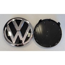 Эмблема Volkswagen Polo 2015-2018г. хром Ø12см перед 6C0853600-2 (штырь)