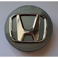 Honda (69x64x16) Колпачок на ступицу литого диска ГРАФИТ+ХРОМ серия 350
