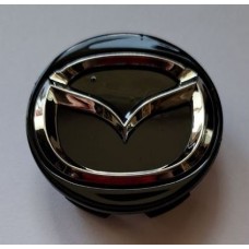Mazda (52x44x17) Колпачок на ступицу литого диска ЧЁРНЫЙ+ХРОМ серия 350