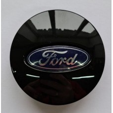 Ford Колпачок на ступицу литого диска ЧЁРНЫЙ+СИНИЙ (65x58x20) серия 500