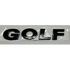 Надпись Golf чёрная длина 12,5см высота 2,5см (скотч)