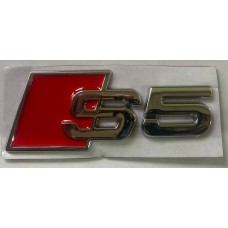 Надпись Audi S5 металл хром длина 8см, высота 3см (скотч)