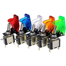 Тумблер однополюсный  ON-OFF со свето-диодной LED подсветкой (12В 20А (3c) BLUE (синий) Q074