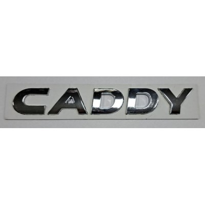 Надпись Caddy хром длина 16,5см высота 2,5см (скотч)